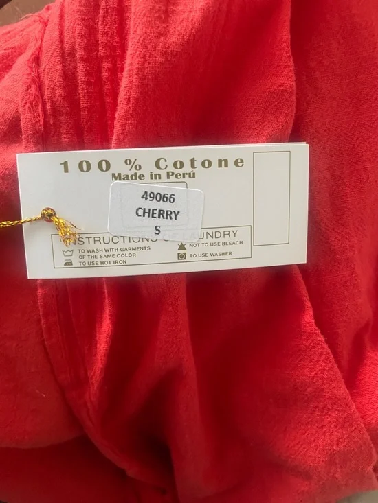 Giovanna Dress Cherry Halter Cutout Maxi Dress • Pima Cotton Dress • Size Small - Picture 10 of 14